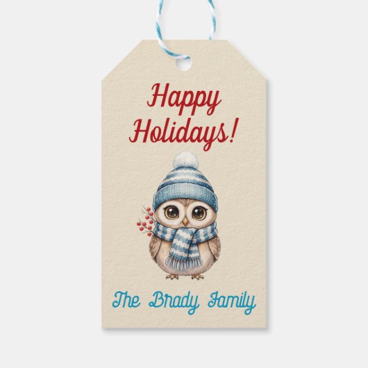 Personalized holiday gift tag geschenkanhänger (Rückseite)