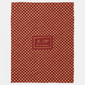 Personalized Holiday Throw Blanket Luxe Accent Fleecedecke (Vorderseite)