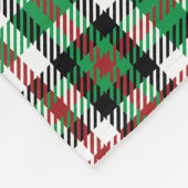 Personalized Holiday Throw Blanket Plaid Keepsake Fleecedecke (Ecke)