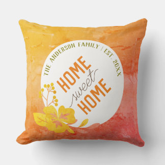Personalized Home Sweet Home - Custom Family Name Kissen