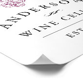 Personalized Home Wine Cellar Print Poster (Ecke)