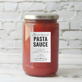 Personalized Homemade Pasta Sauce Label Weinetikett