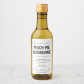 Personalized Homemade Peach Pie Moonshine Label Weinetikett (Vorderseite)