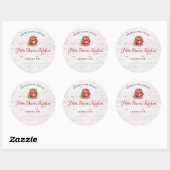 Personalized Homemade Salsa Canning Stickers (Blatt)