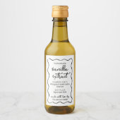 Personalized Homemade Vanilla Extract Doodle Label Weinetikett (Vorderseite)