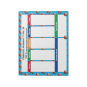 Personalized HOMEWORK TO DO LIST BOOKS Notizblock (Rotiert)