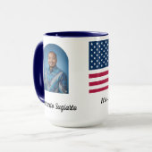Personalized Honor To Serve The Country Hero Mug Tasse (Vorderseite Links)