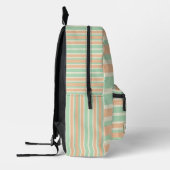 Personalized Horizontal Stripe Backpack Bedruckter Rucksack (Links)