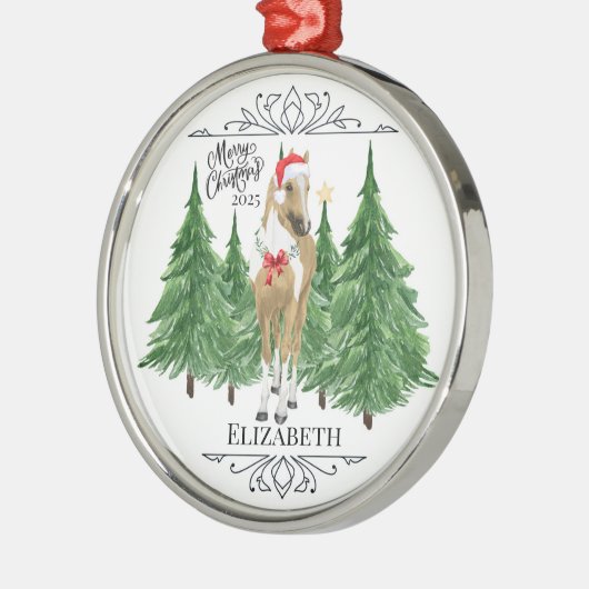 Personalized Horse Christmas Ornament Keepsake (Links)