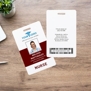 Personalized Hospital Employee Logo and Photo ID Ausweis