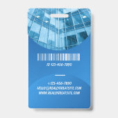 Personalized Hospital Employee Logo & Photo ID  Ausweis (Rückseite)