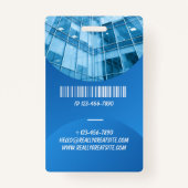 Personalized Hospital Employee Logo & Photo ID Ausweis (Rückseite)