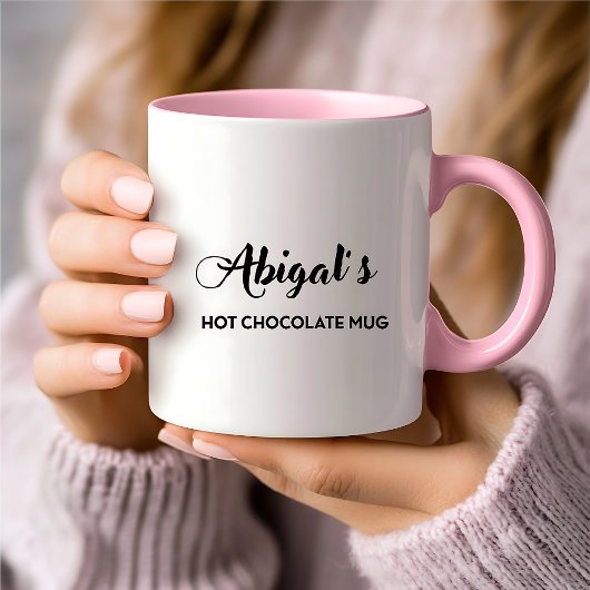  Personalized  Hot  Chocolate Mug Tasse