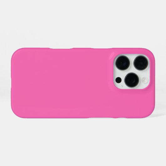 Personalized Hot Pink iPhone Case with Custom Hülle (Rückseite (Horizontal))