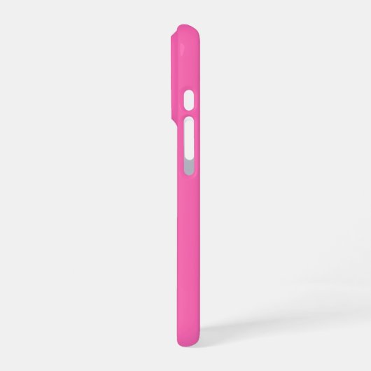 Personalized Hot Pink iPhone Case with Custom Hülle (Linke Seite)