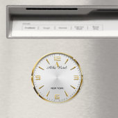 Personalized Hotel Name Luxury Gold Silver  Magnet (In Situ (Geschirrspüler))