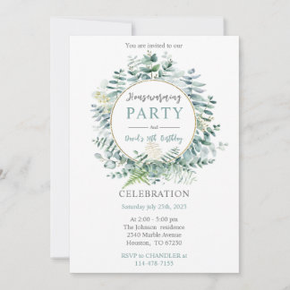 Personalized Housewarming and Birthday Einladung