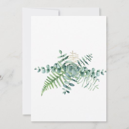 Personalized Housewarming and Birthday Einladung (Rückseite)