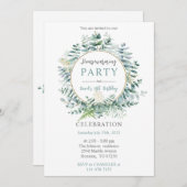 Personalized Housewarming and Birthday Einladung (Vorne/Hinten)