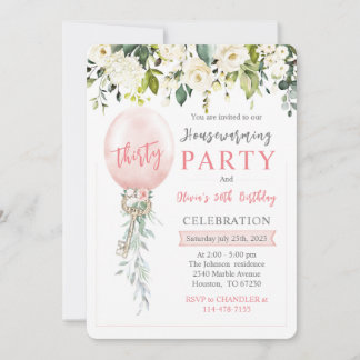 Personalized Housewarming and Birthday Einladung