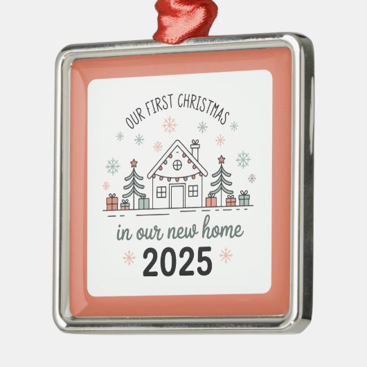Personalized Housewarming Keepsake Ornament Aus Metall (Links)