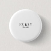 personalized hubby anniversary gift T-Shirt Button (Vorderseite)