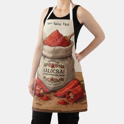 Personalized Hungarian Kalocsai Paprika Apron Schürze (InSitu)