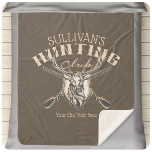 Personalized Hunter NAME Deer Rifle Hunting Club Sherpadecke