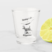 Personalized Hunting is Life Buck and Archery Bow Schnapsglas (Vorderseite)