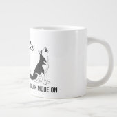 Personalized Husky Bark Mode Mug Wrap – Funny Dog Jumbo-Tasse (Rechts)