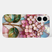 Personalized Hydrangea Phone Case Pink Floral (Rückseite (Horizontal))