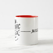 Personalized "I Can Outpanic a Xanax" Ceramic Mug Zweifarbige Tasse (Mittel)