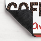 Personalized I Love Coffee Custom Name Mousepad (Ecke)