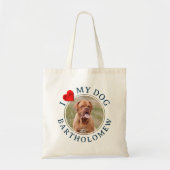 Personalized I LOVE MY DOG Furbaby  Tragetasche (Vorne)