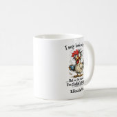 Personalized I May Look Calm Clucking Crazy Kaffeetasse (VorderseiteRechts)