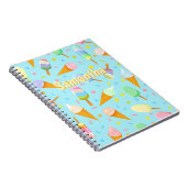 Personalized Ice Cream Notebook – Sweet Summer  Notizblock (Rechte Seite)