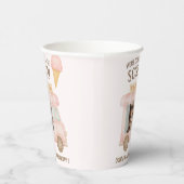 Personalized Ice Cream Truck Photo Birthday  Pappbecher (Rechts)