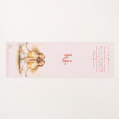 Personalized Illustrated Gemini Zodiac Quote Yogamatte (Vorderseite (Horizontal))