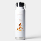 Personalized Illustrated Leo Zodiac Quote Trinkflasche (Vorderseite)