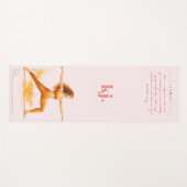 Personalized Illustrated Leo Zodiac Quote Yogamatte (Vorderseite (Horizontal))