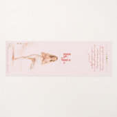 Personalized Illustrated Libra Zodiac Quote Yogamatte (Vorderseite (Horizontal))