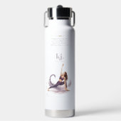 Personalized Illustrated Scorpio Zodiac Quote Trinkflasche (Vorderseite)