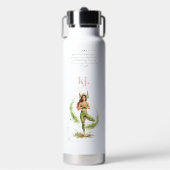 Personalized Illustrated Taurus Zodiac Quote Trinkflasche (Vorderseite)