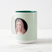 Personalized Image Custom Mug Unique Design Zweifarbige Tasse (Vorderseite Links)