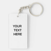 Personalized image keychain, Personalized text  Schlüsselanhänger (Rückseite)