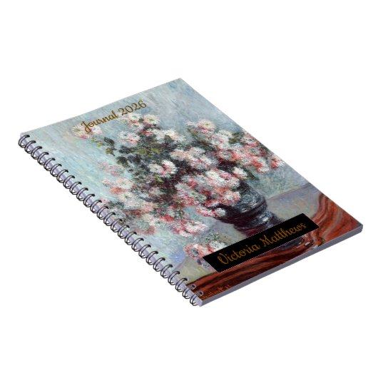 personalized impressionist still life floral  notizblock (Rechte Seite)