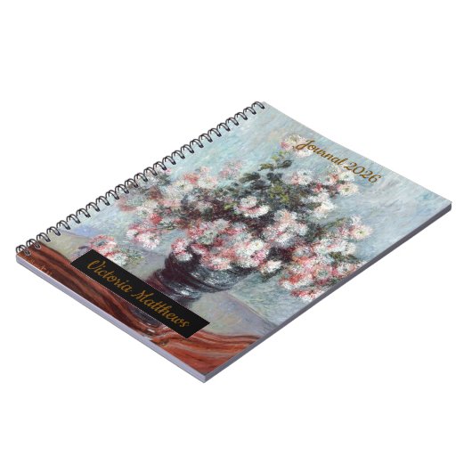 personalized impressionist still life floral  notizblock (Linke Seite)