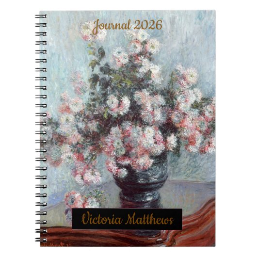 personalized impressionist still life floral  notizblock (Vorderseite)