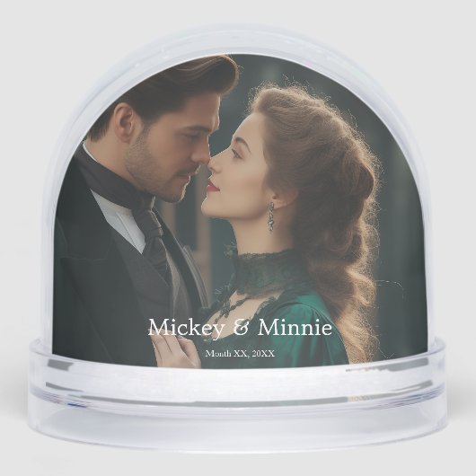 Personalized In Loving Memory Photo Snow Globe Schneekugeln (Vorderseite)