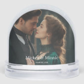 Personalized In Loving Memory Photo Snow Globe Schneekugeln (Rückseite)